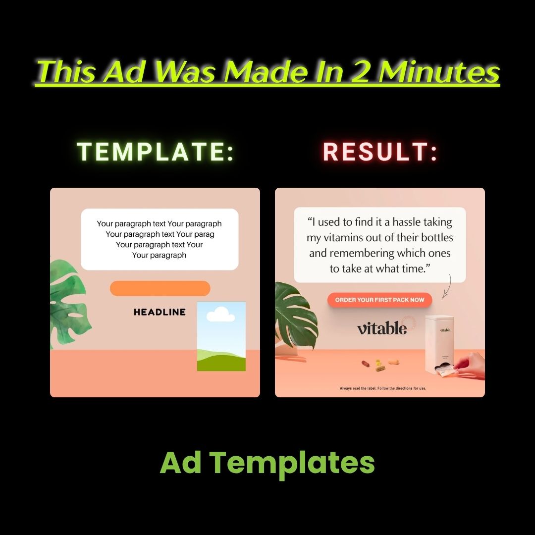 Vitable Supplement Convenience Ad – Hassle-Free Daily Packs