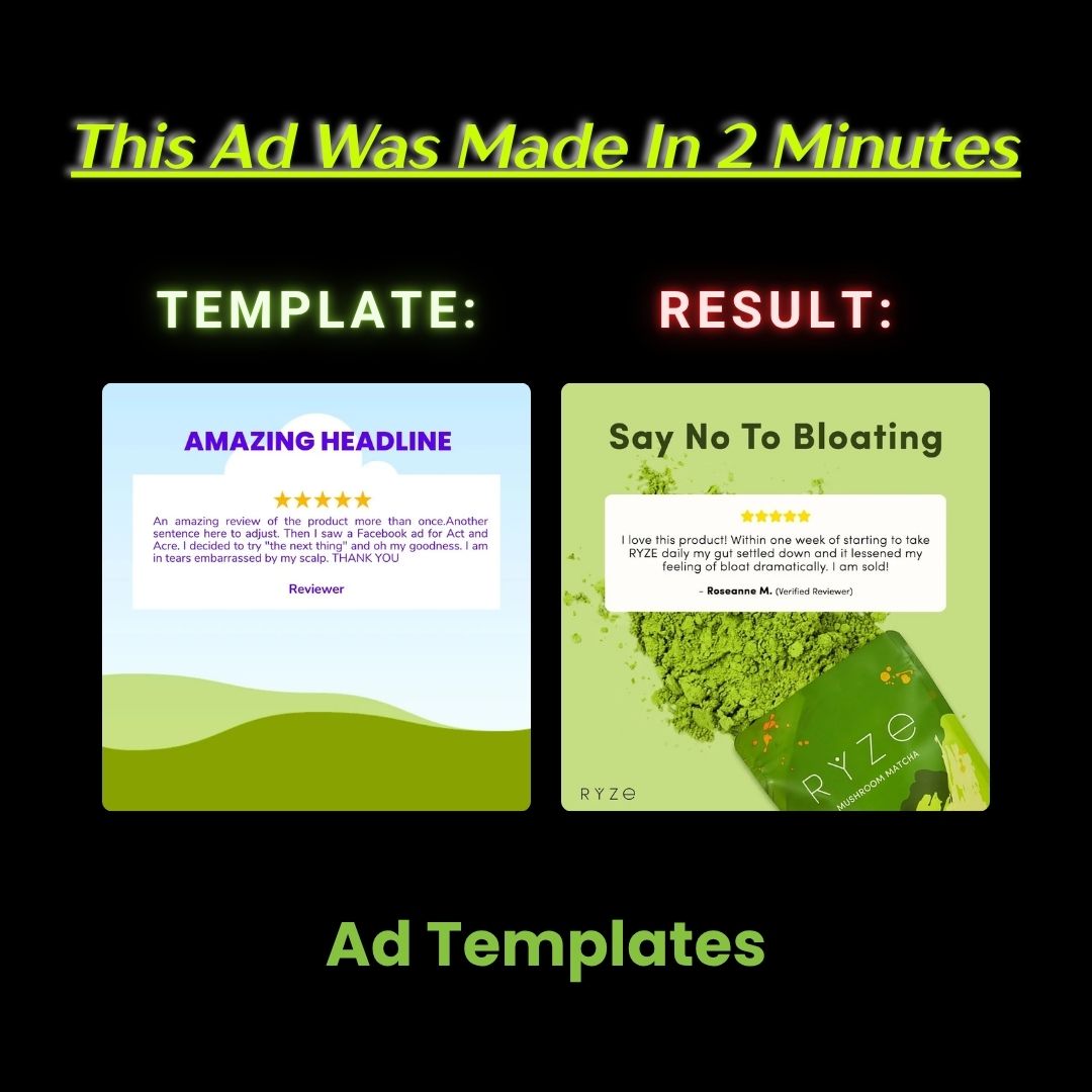 Testimonial Graphic – “Gut Health Transformation with Ryze Matcha”