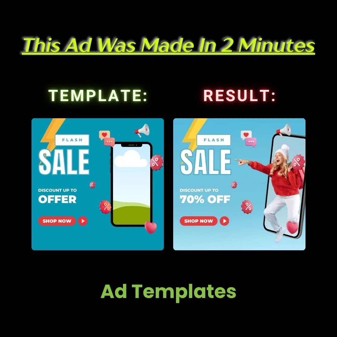 Flash Sale Pop-Out Creative – “Mobile Shopping Excitement”