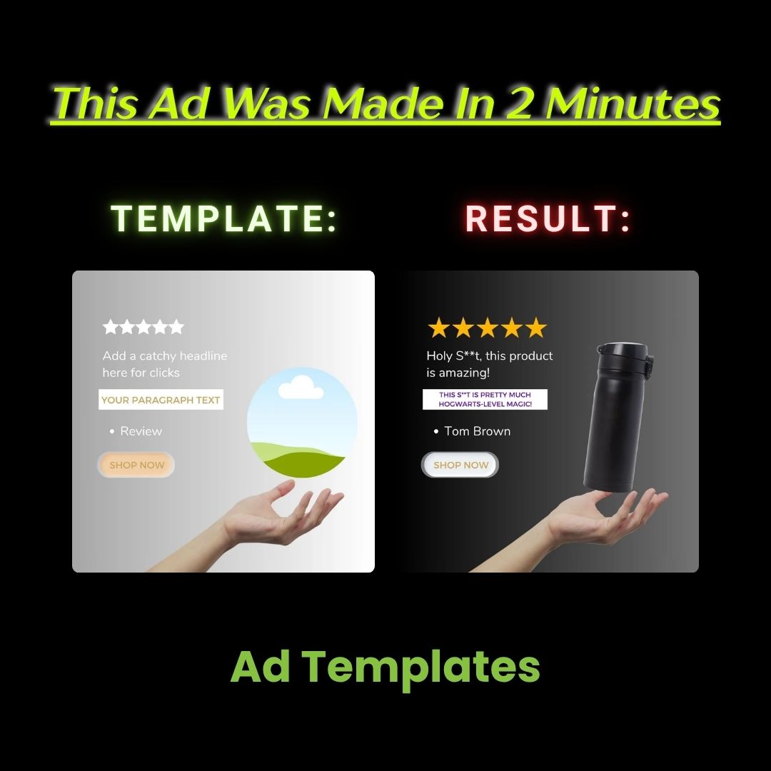 Bold Testimonial Product Ad – “Hogwarts-Level Magic” Quote