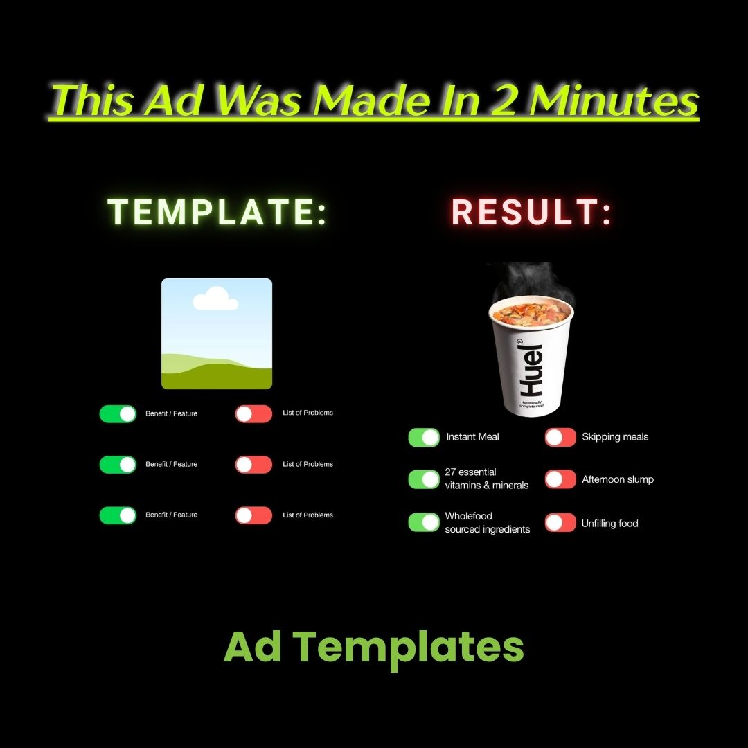 Huel Instant Meal vs. Skipping Meals Comparison Ad