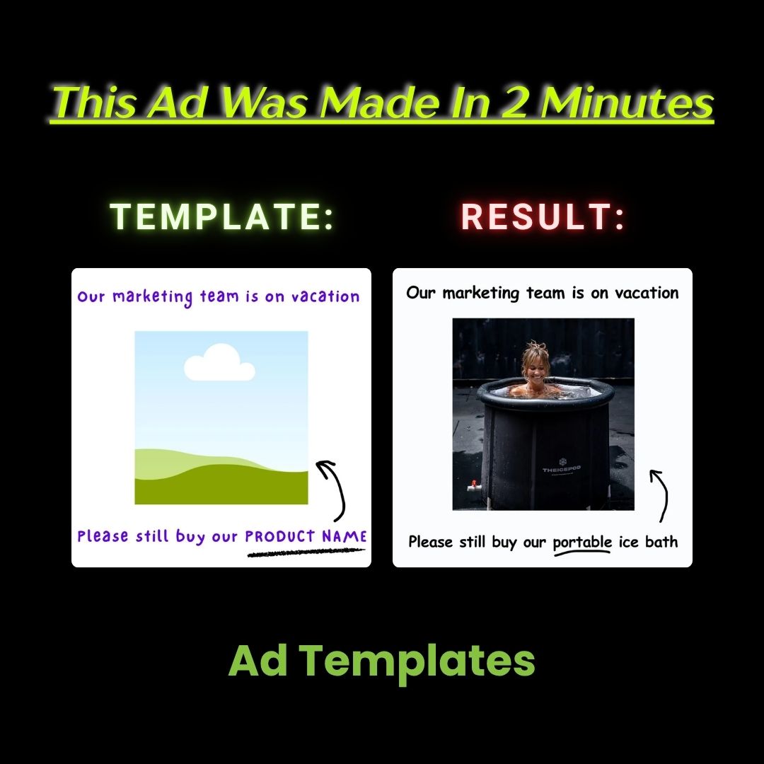 The IcePod Meme-Style Ad – Portable Ice Bath with Low-Effort Humor Hook