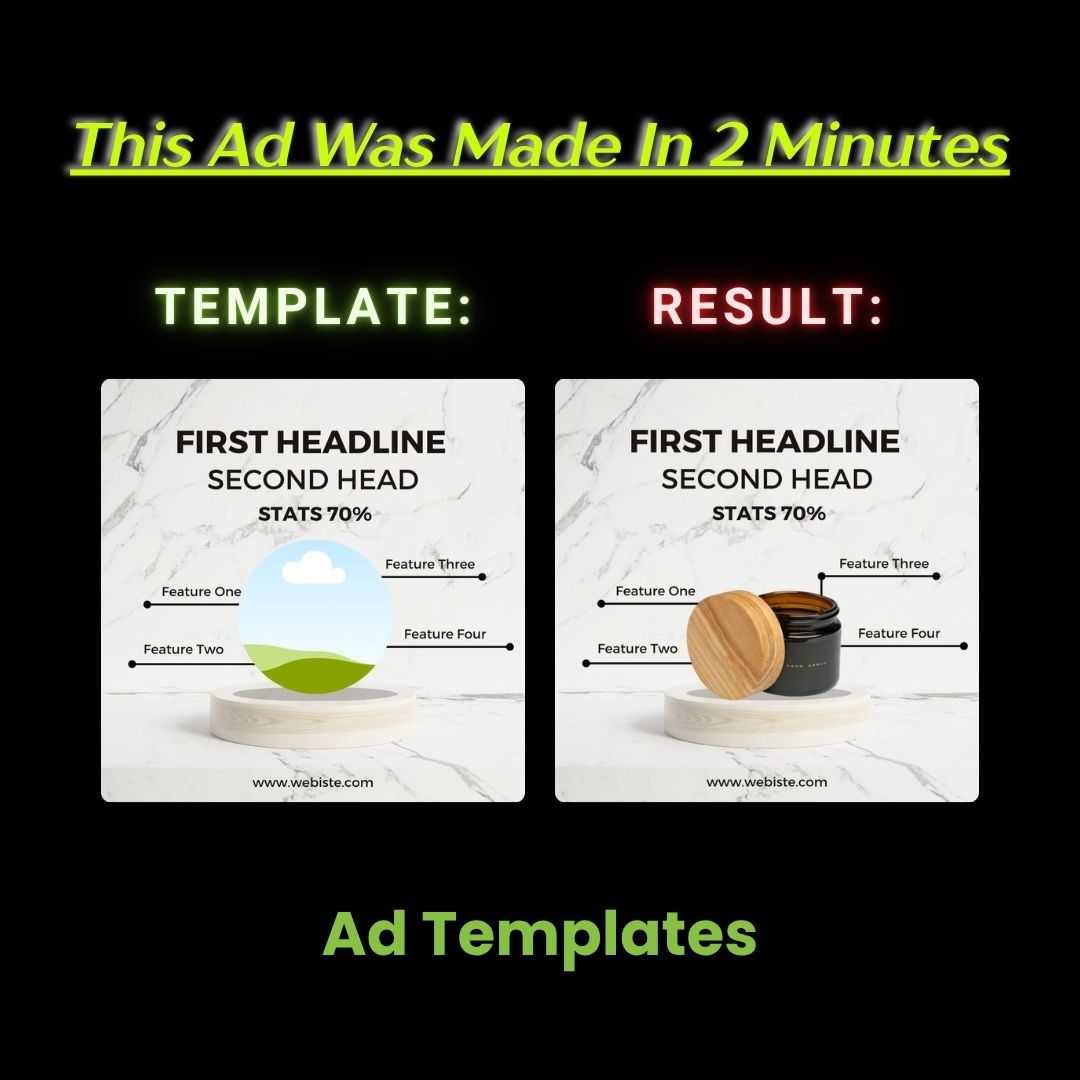 Product Feature Breakdown Ad Template