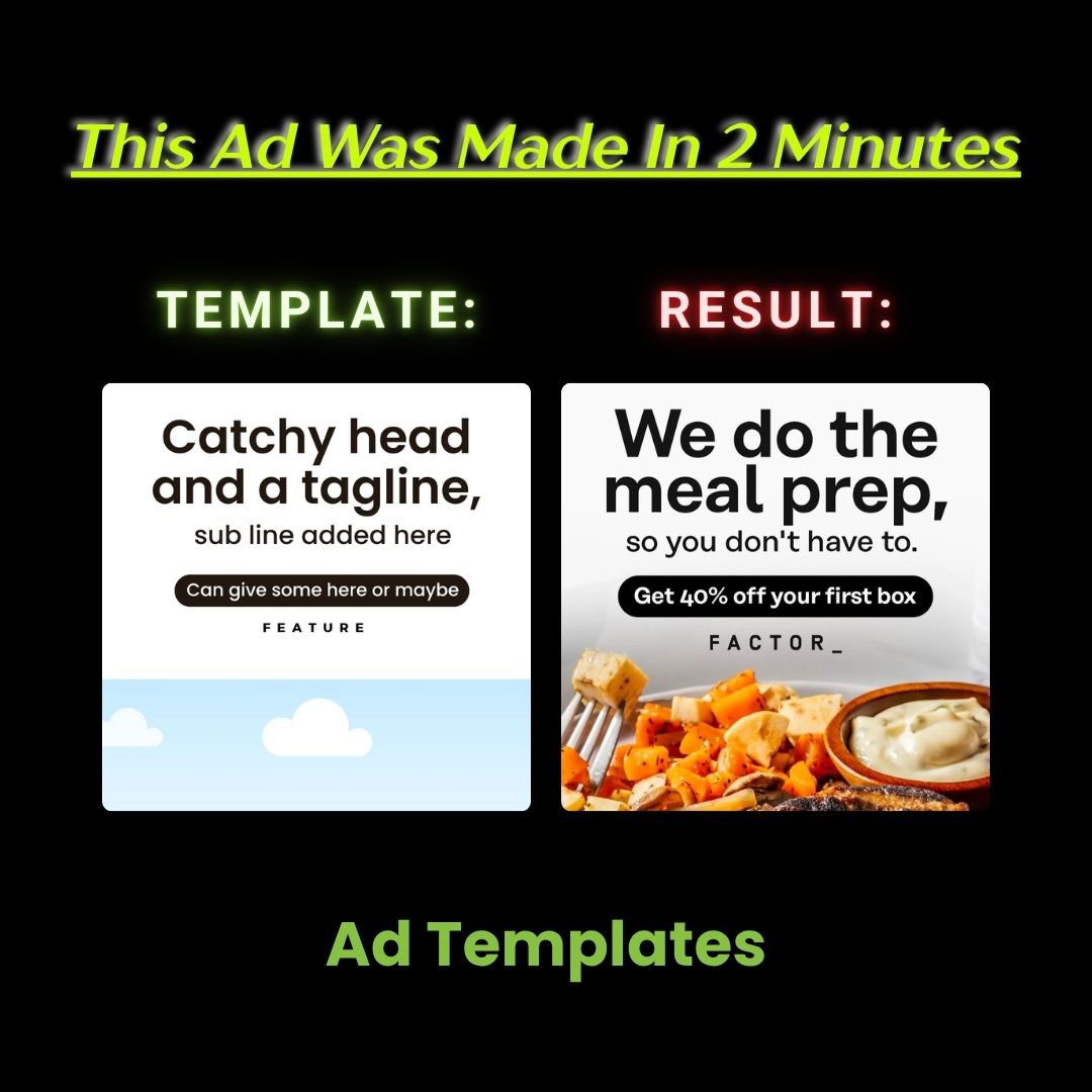 Meal Prep Subscription Discount Ad