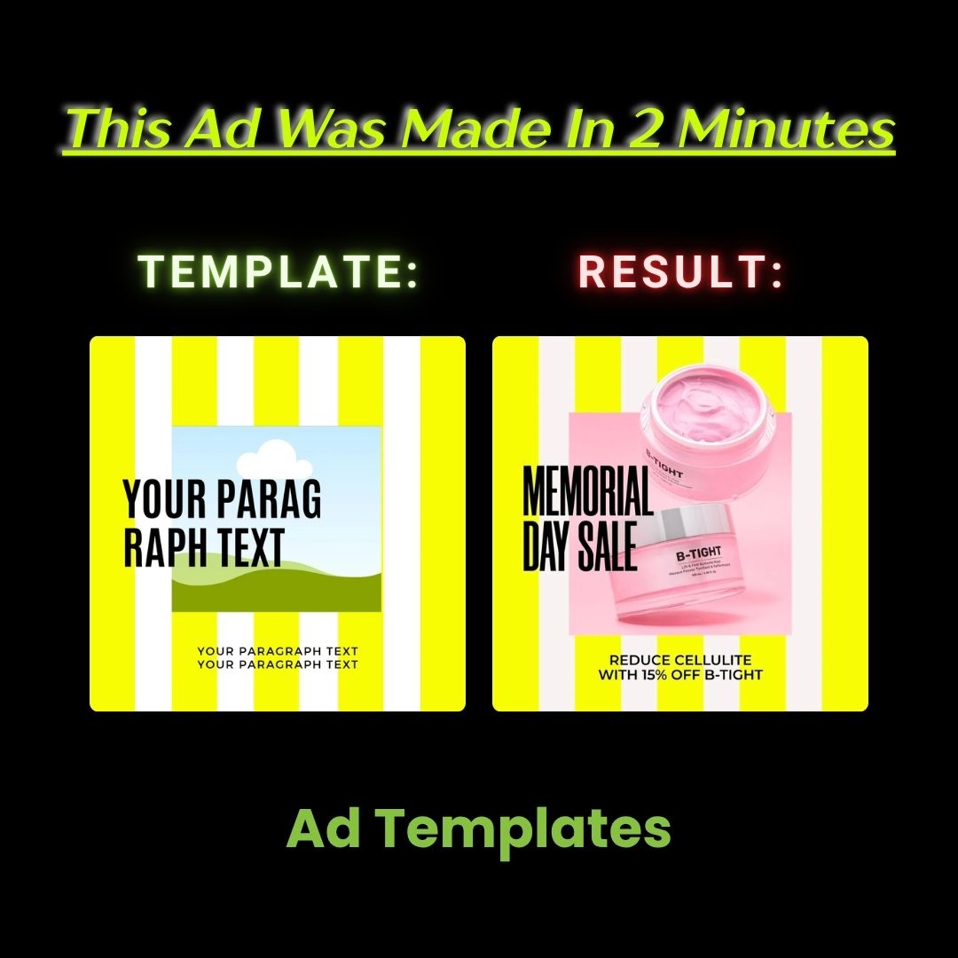 Memorial Day Sale – Cellulite Cream Ad