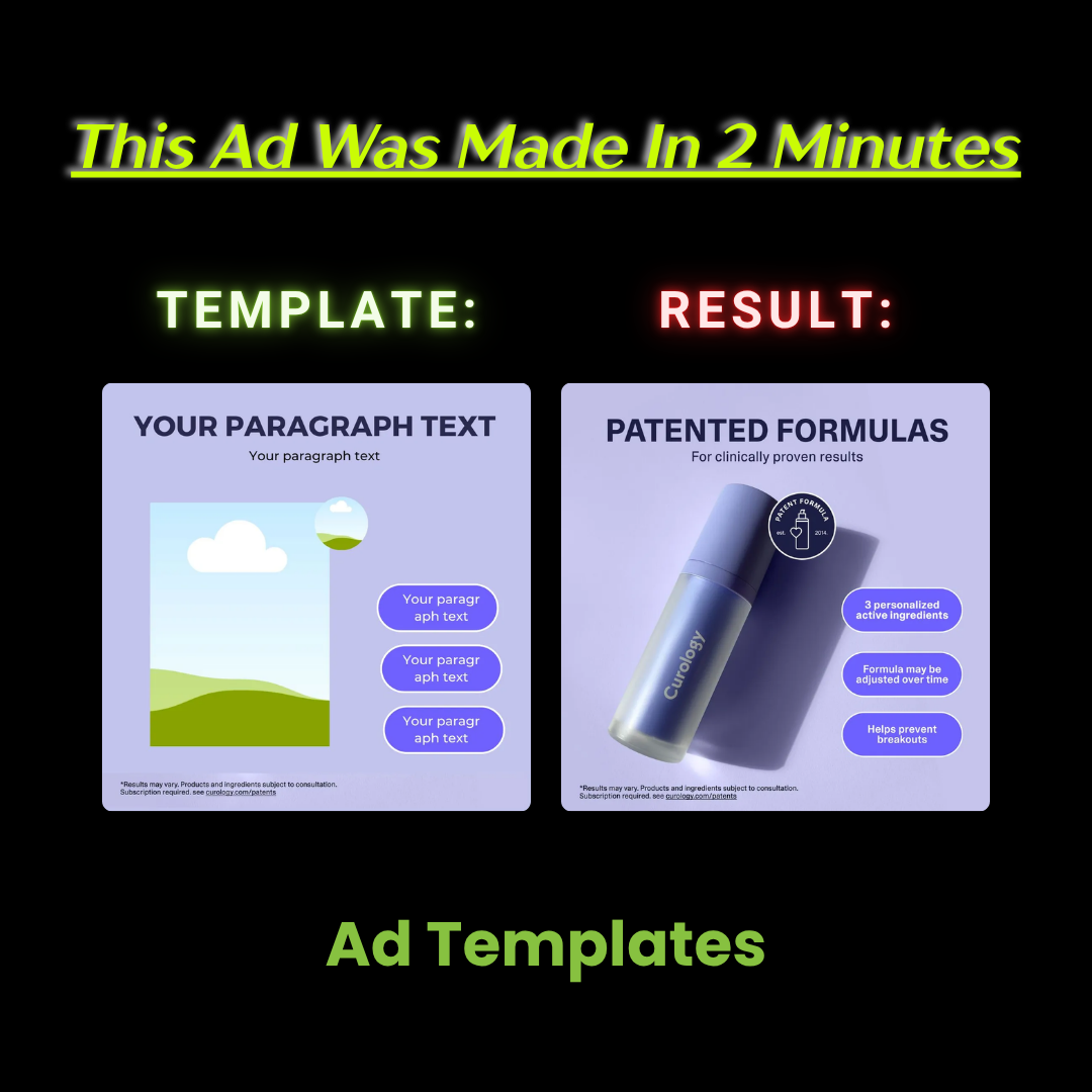 Ingredient-Focused Educational Promo Banner – “Patented Formulas”
