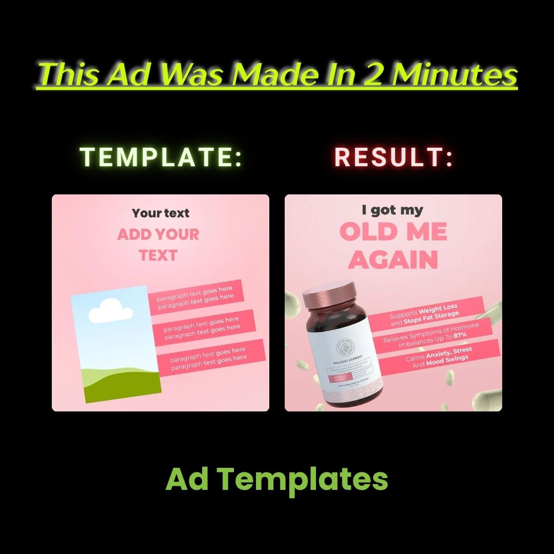 “Hormone Balance Supplement – Emotional Before & After Hook”