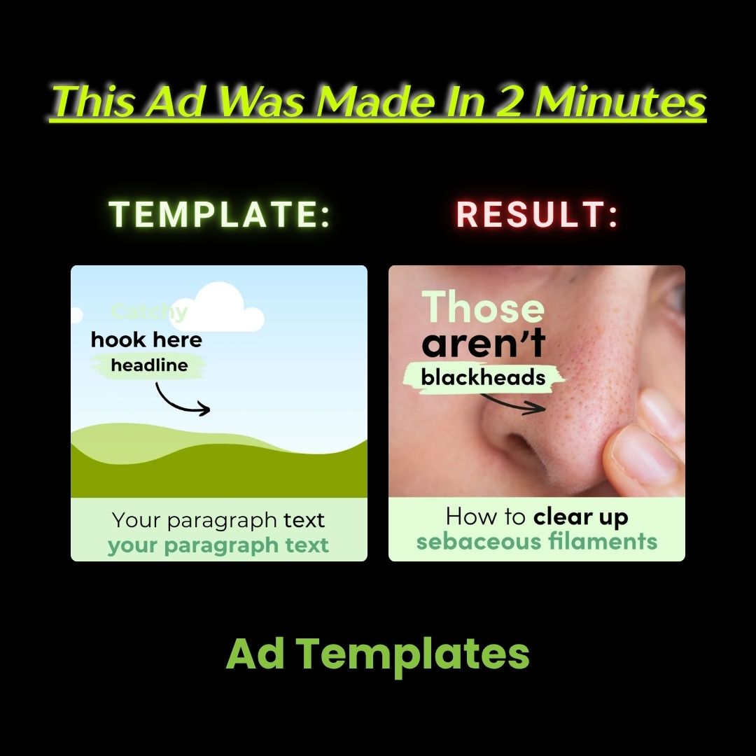 “Blackheads vs Sebaceous Filaments – Skincare Education Ad”