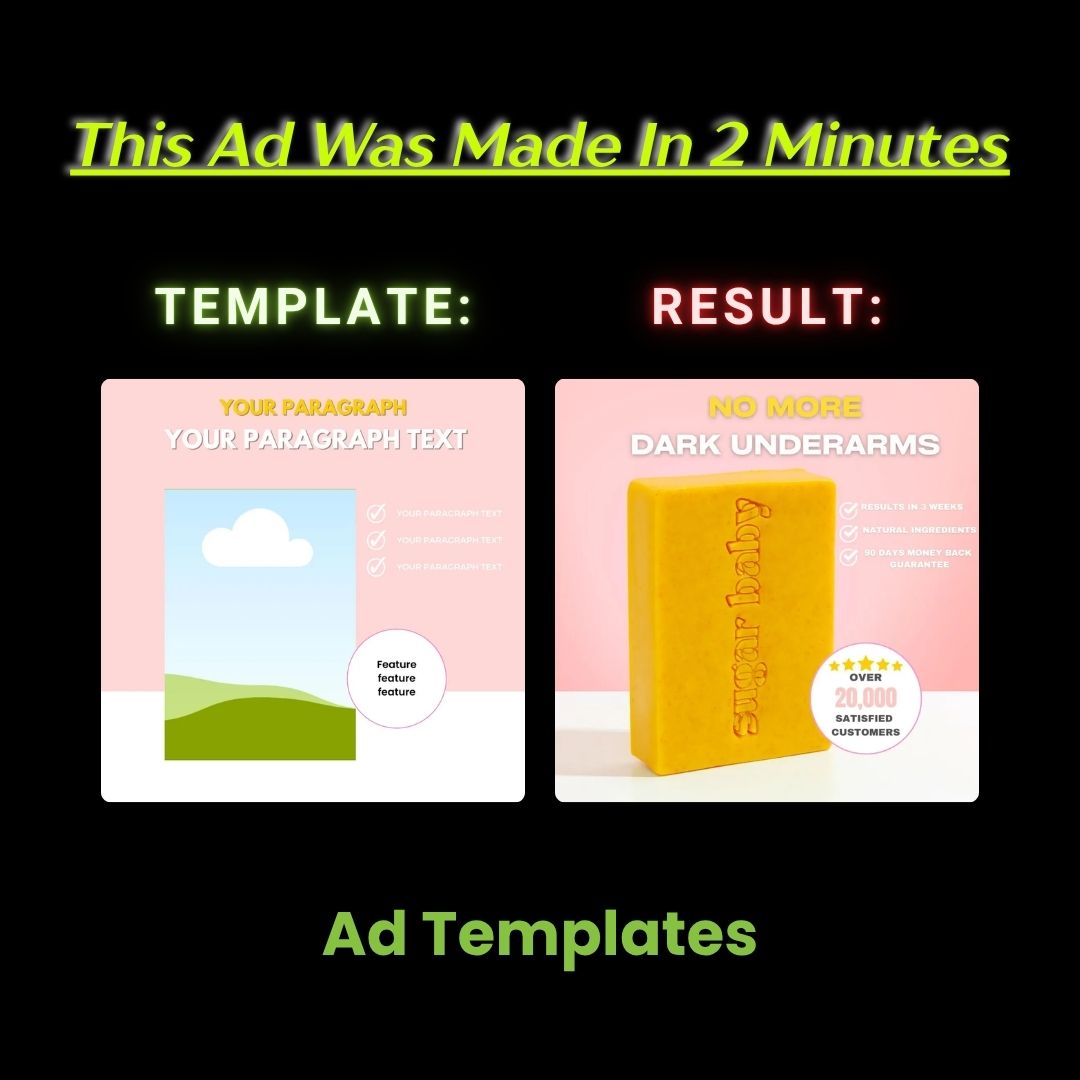 “Hero Ingredient Soap Ad – Problem–Solution Format”