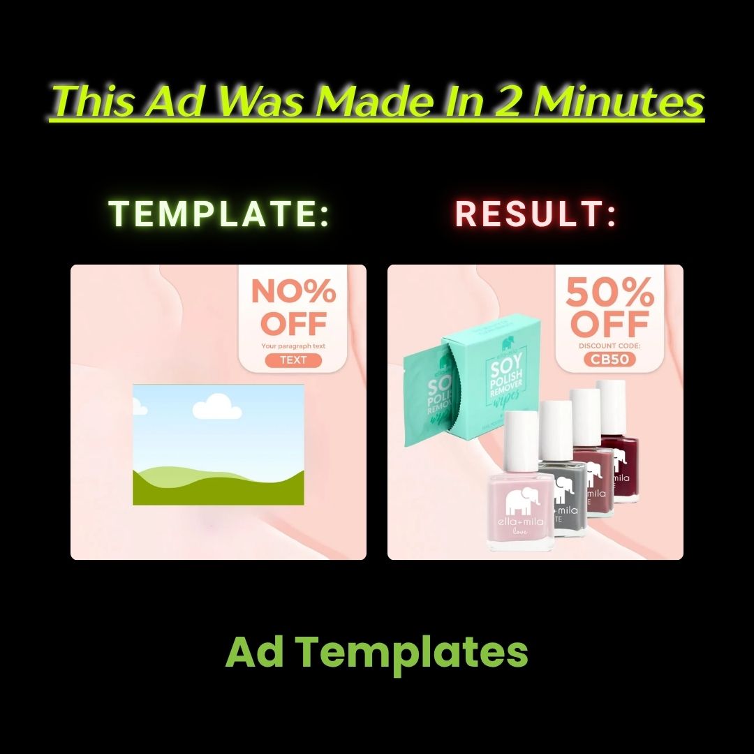 Nail Care Product Offer – 50% Off Promo Design