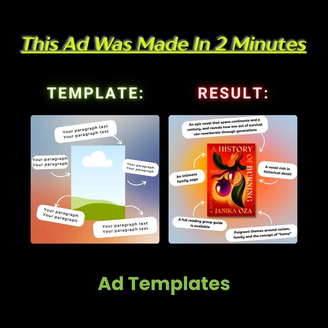 Book Promo Highlight – Floating Benefit Callouts Static Ad