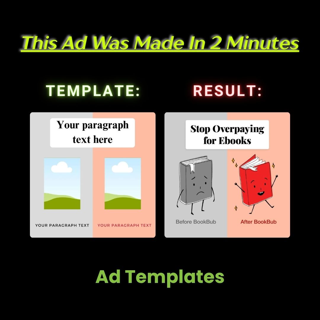 Before vs After Savings – Ebook Discount Static Ad