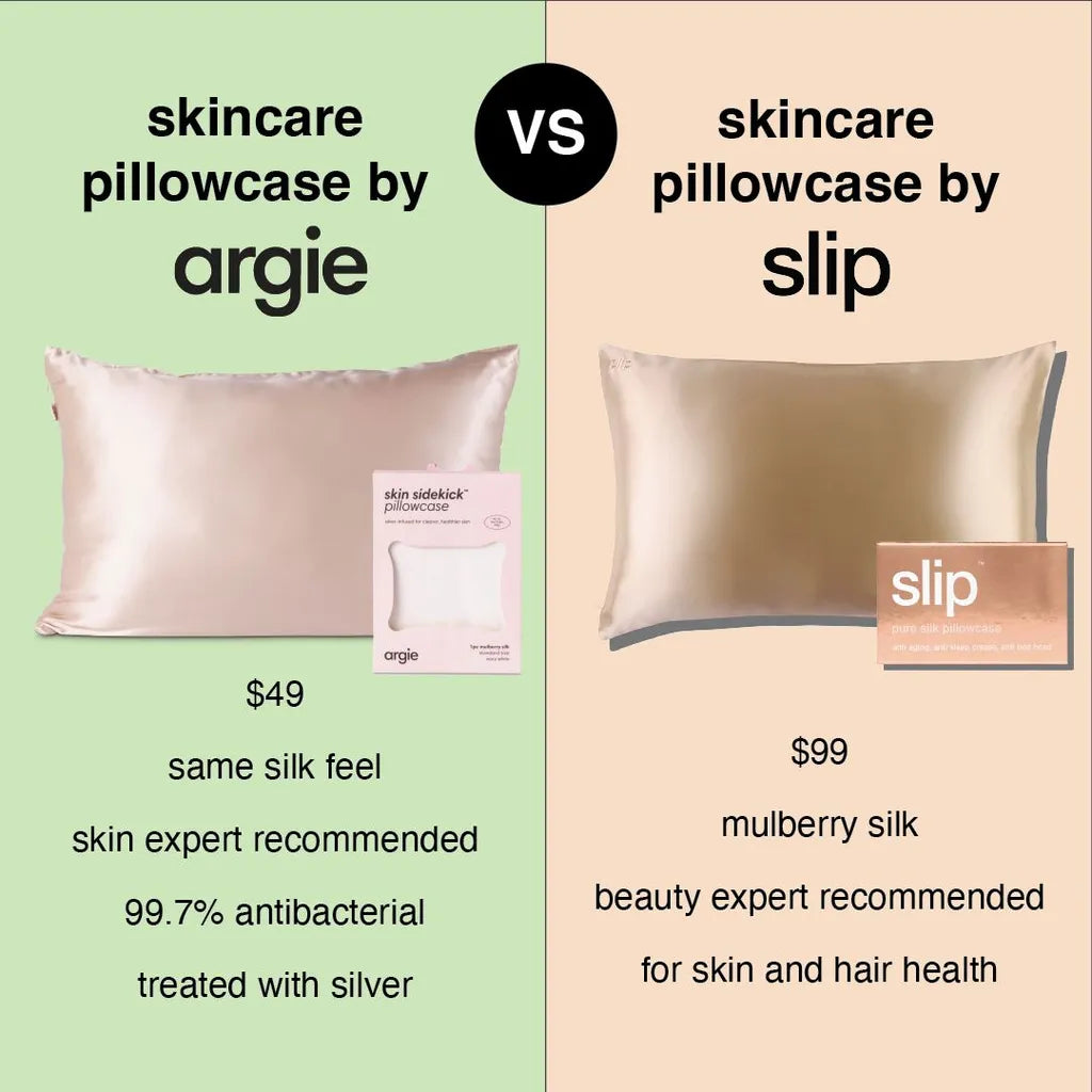 Split Comparison Ad – “Argie vs Slip Pillowcase Breakdown”