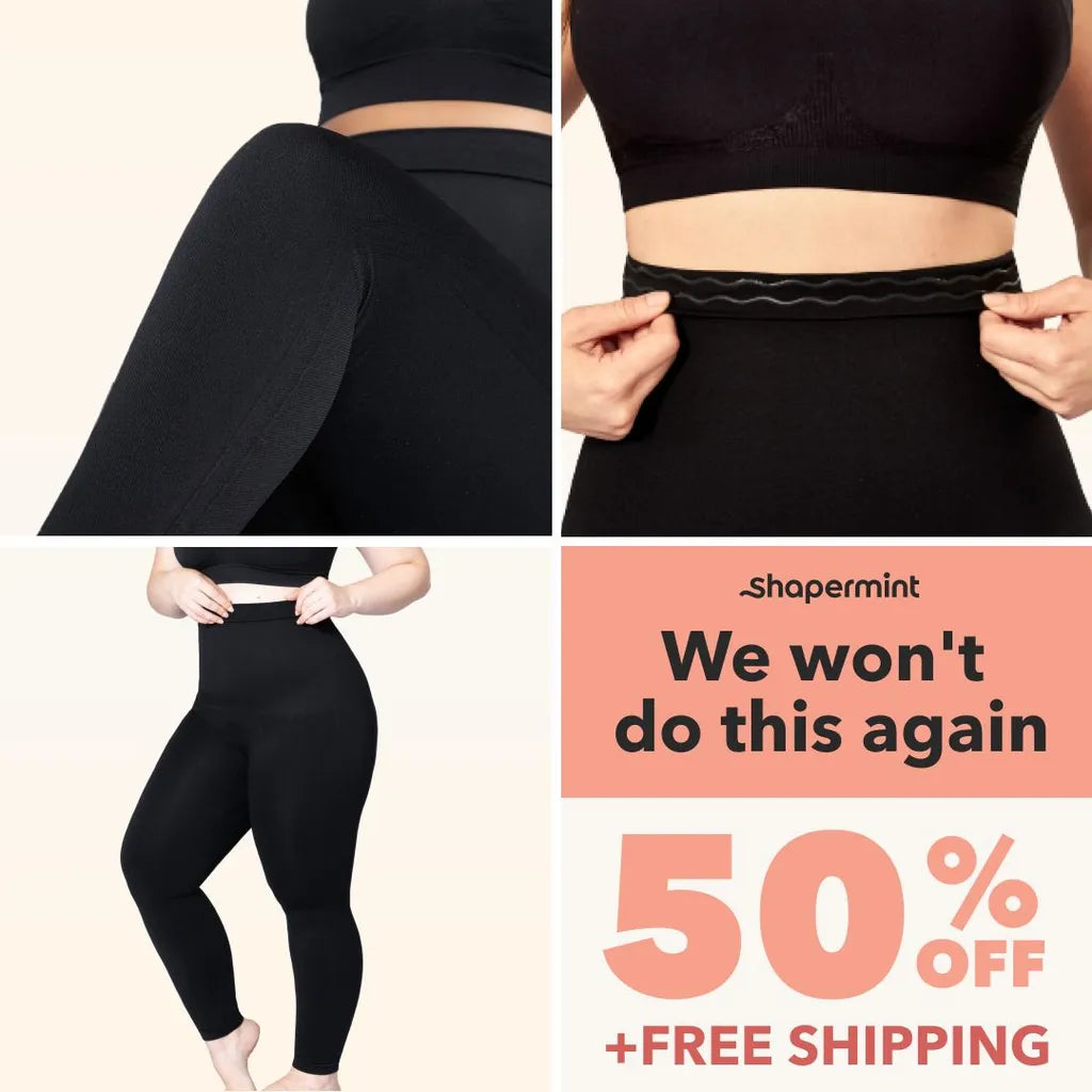 Shapewear Offer Collage – “50% Off Limited Time Promo”