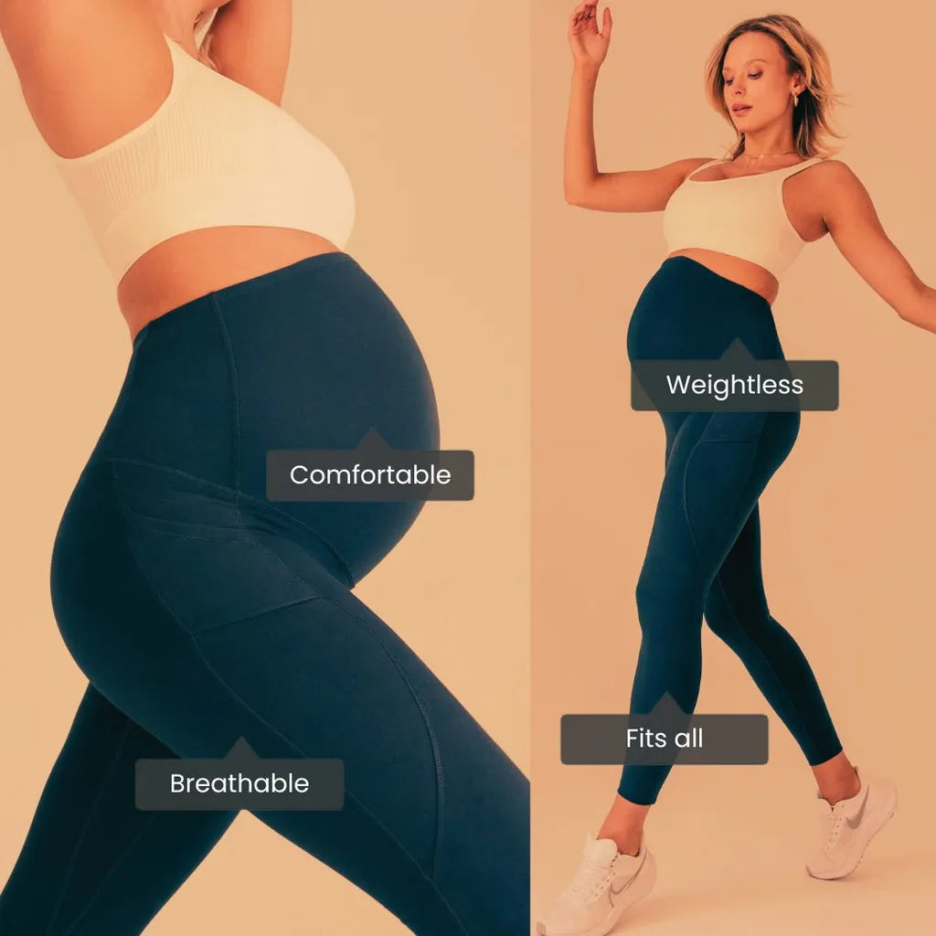 Maternity Leggings Comfort Showcase – “Weightless & Breathable”