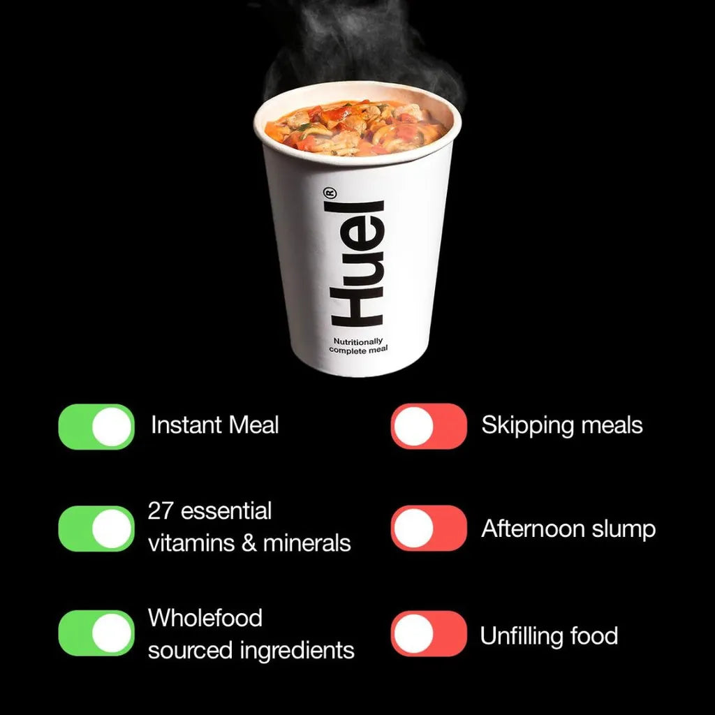 Huel Instant Meal vs. Skipping Meals Comparison Ad