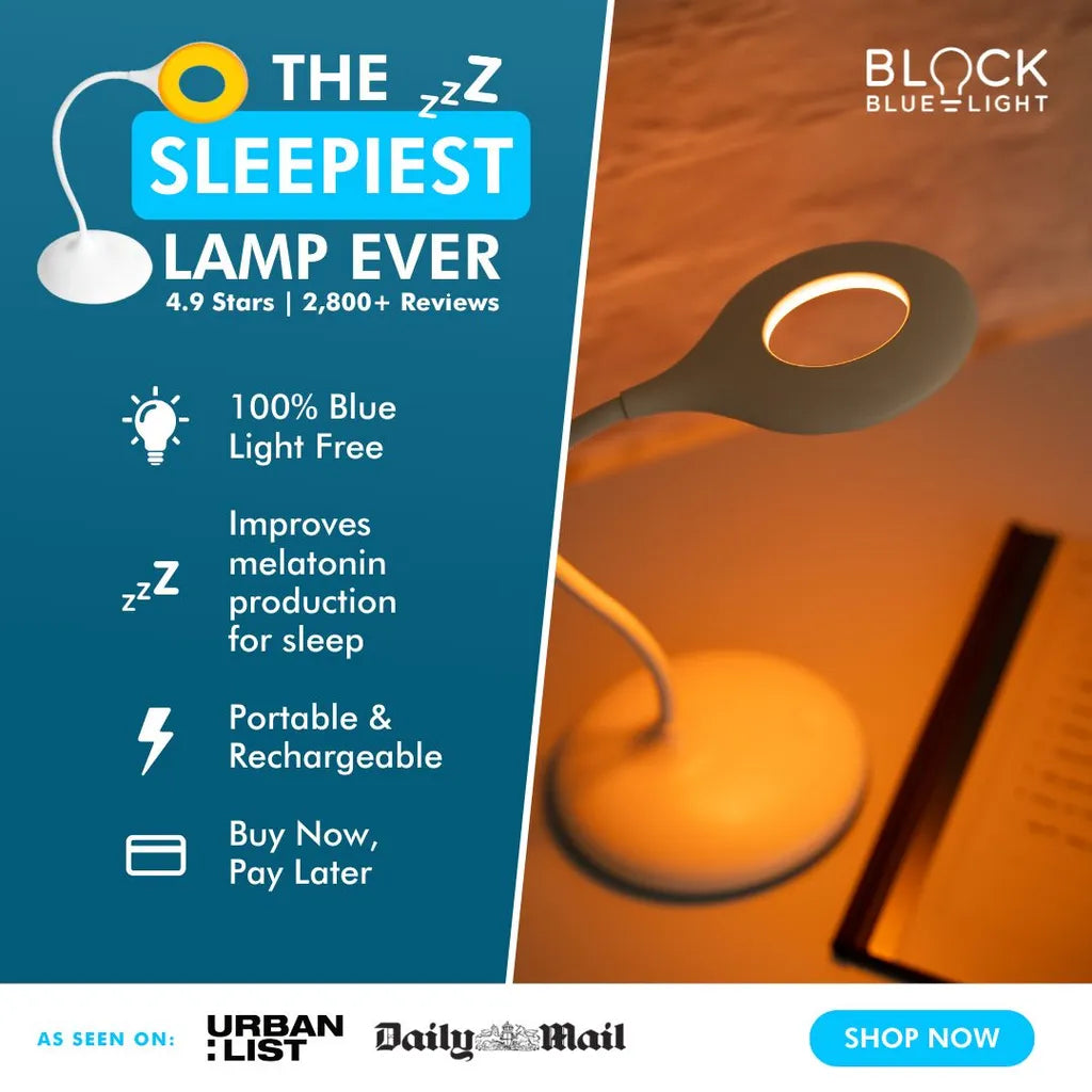Blue-Light Blocking Sleep Lamp – Melatonin-Boosting Lighting Ad