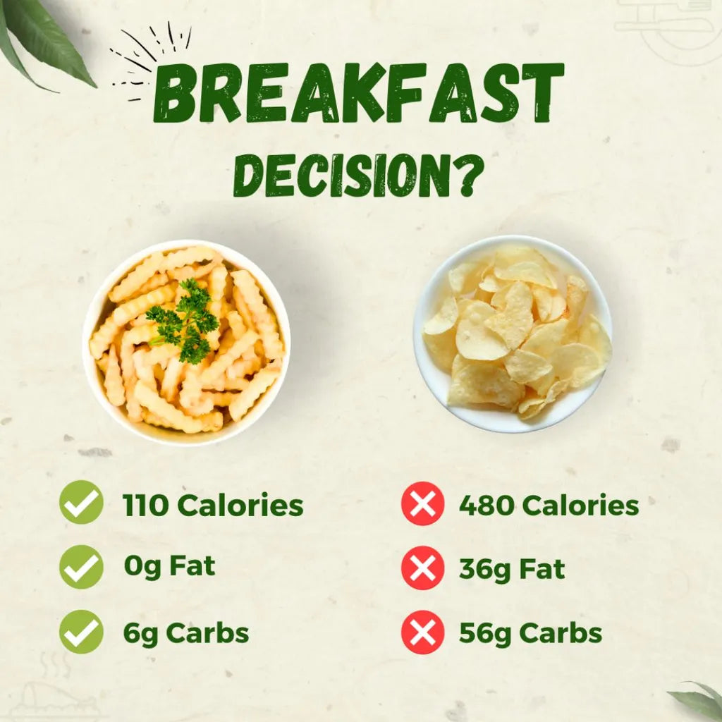Breakfast Swap Comparison – Healthy vs Unhealthy Food Macro Ad