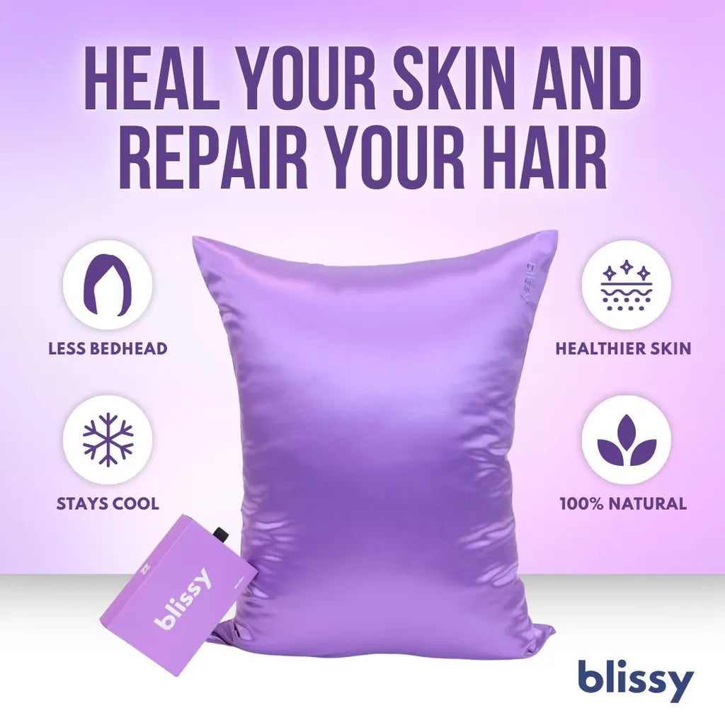 Blissy Silk Pillowcase – Skincare & Haircare Benefits Highlight Ad