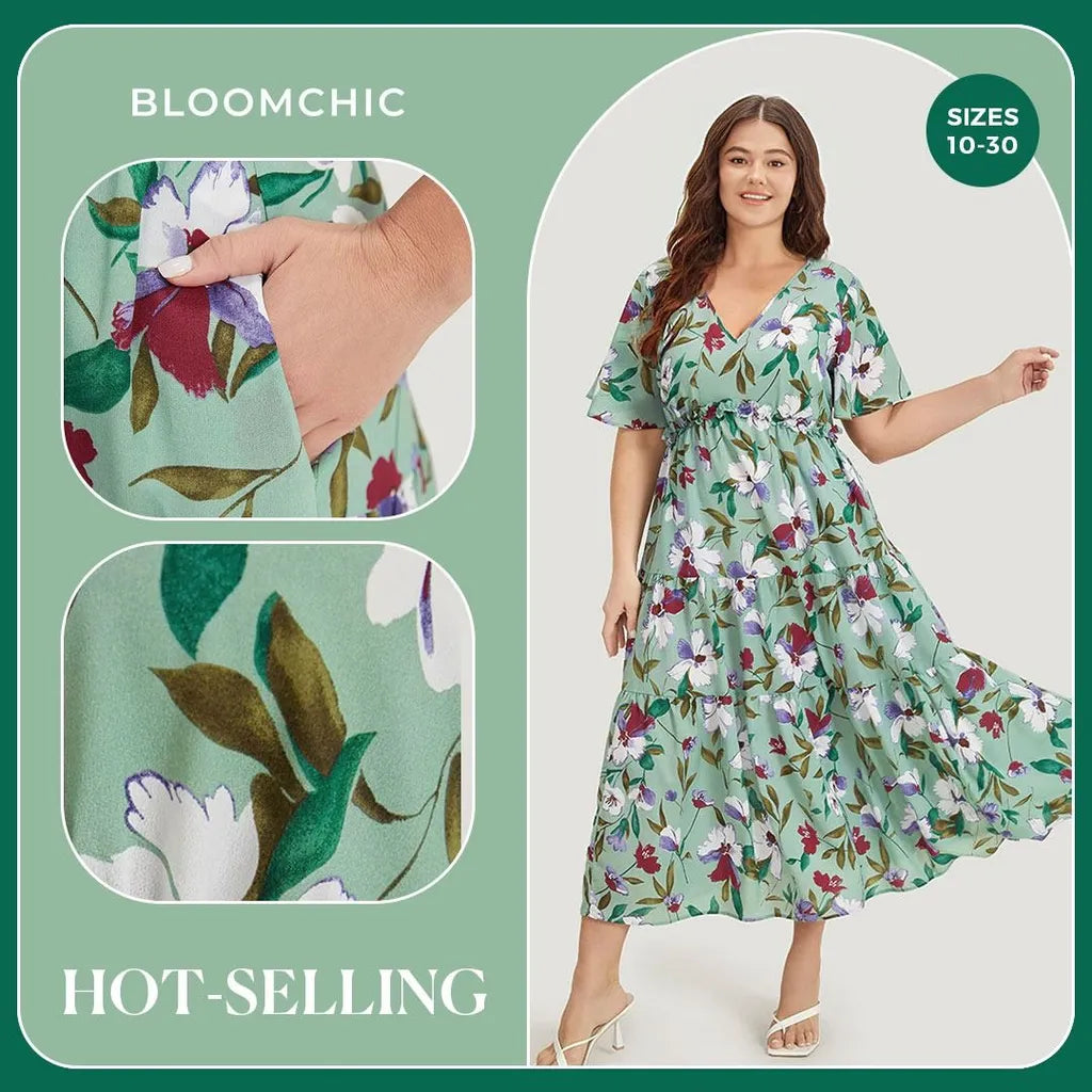 BloomChic – Floral Maxi Dress Plus-Size Ad