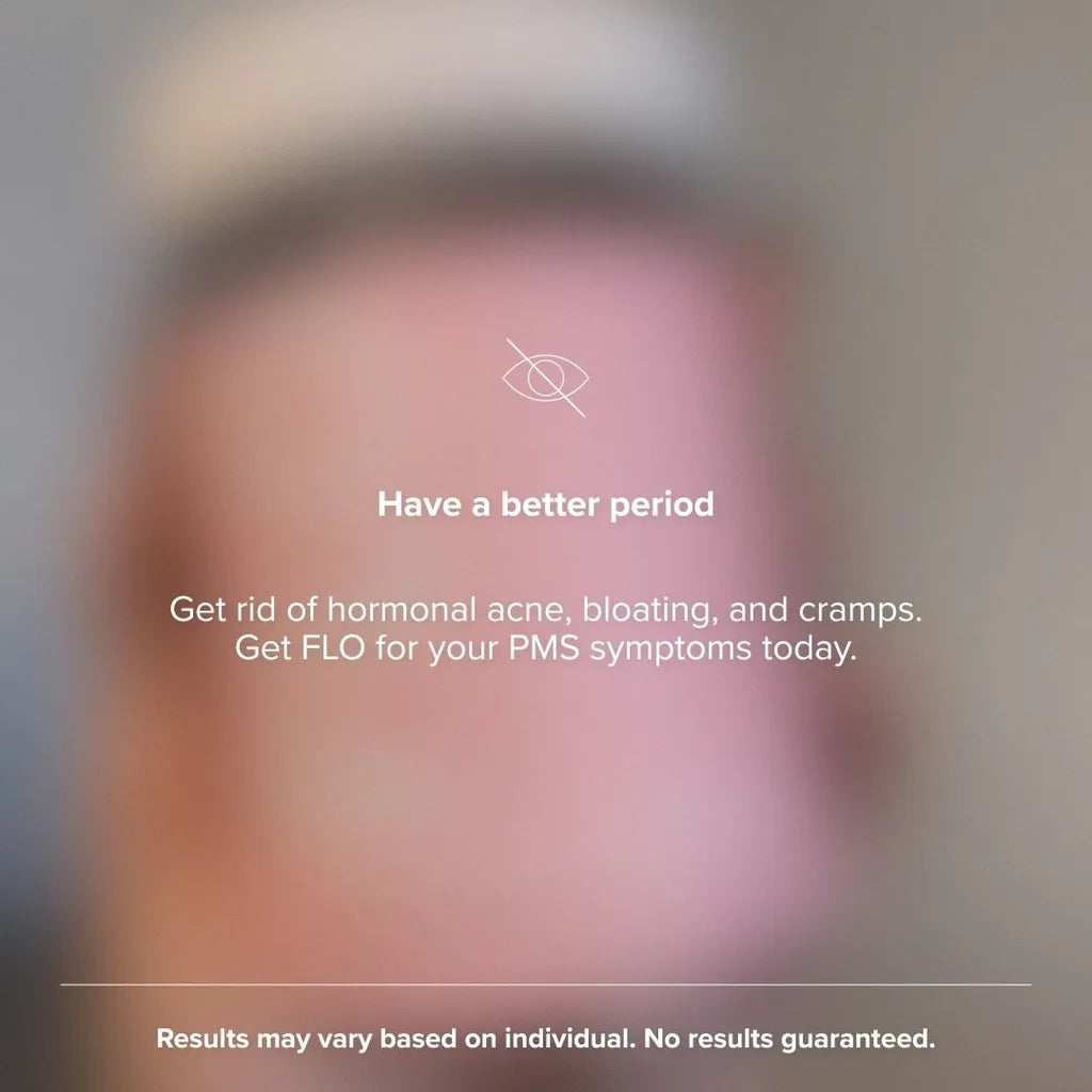 FLO Supplement Ad – PMS Relief and Period Support Visual