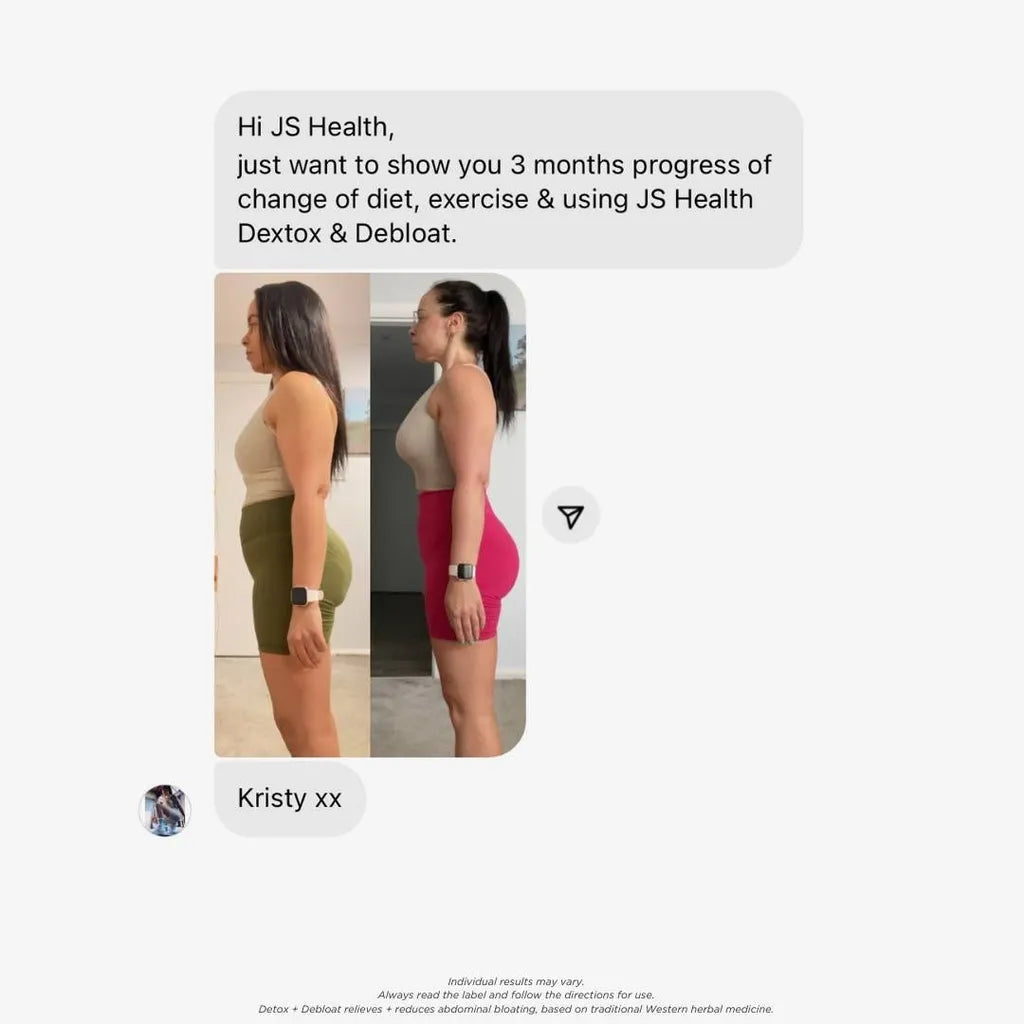 JS Health – 3-Month Detox & Debloat Progress Testimonial