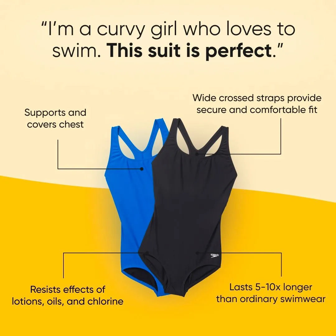 Plus-Size Friendly Swimsuit Features Ad