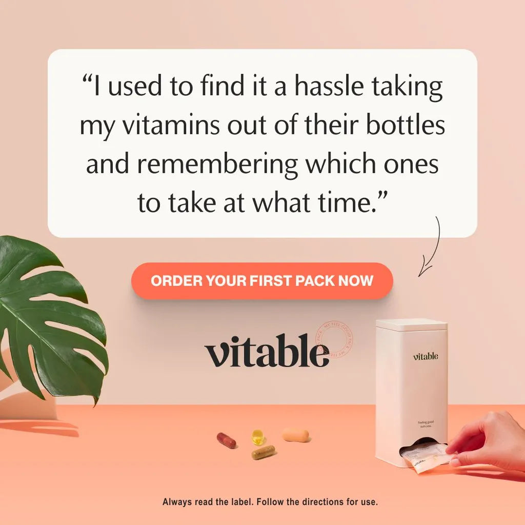 Vitable Supplement Convenience Ad – Hassle-Free Daily Packs