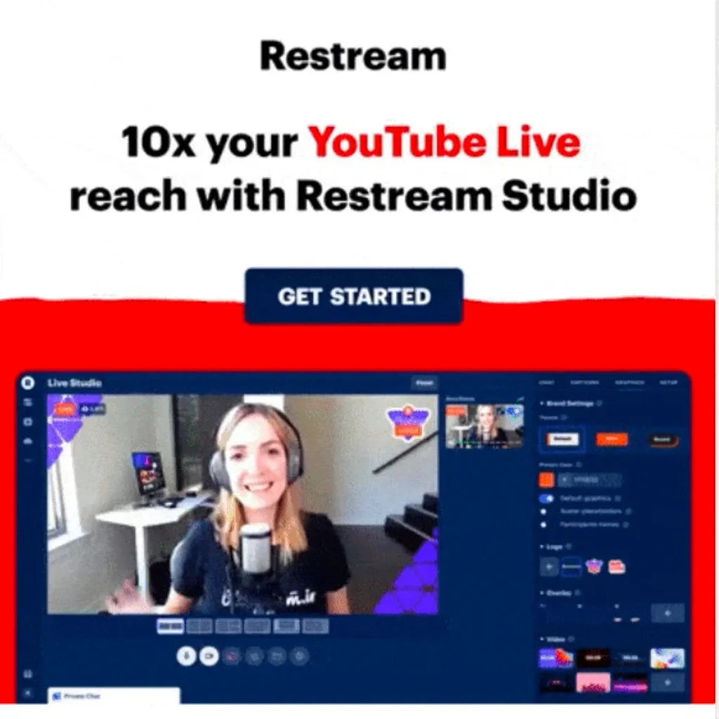 YouTube Live Reach Booster – Restream Studio Promo Ad