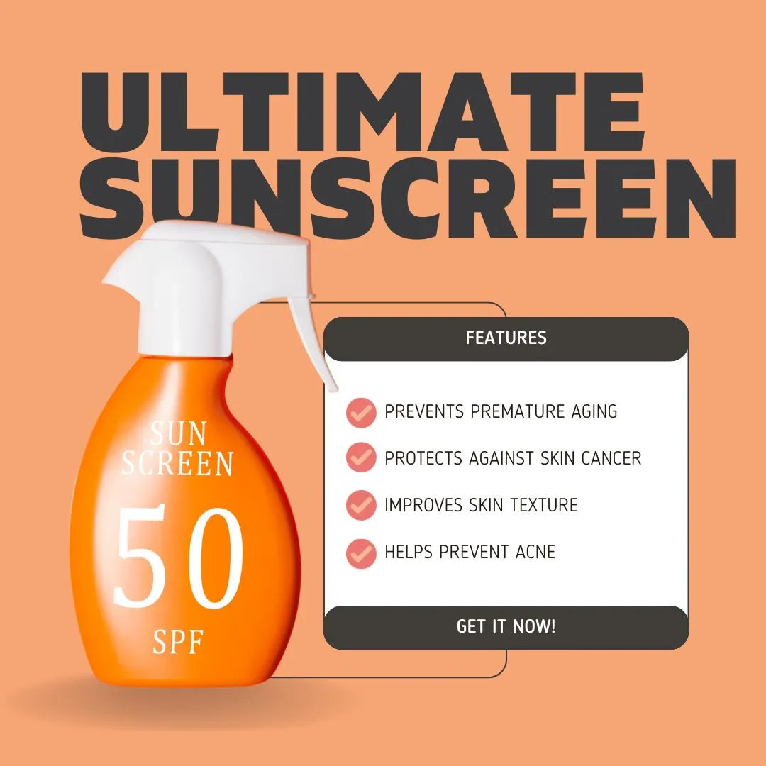 SPF 50 Sunscreen Benefits Ad