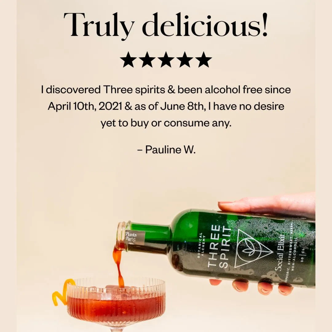“Customer Review Testimonial – Alcohol-Free Botanical Spirit”