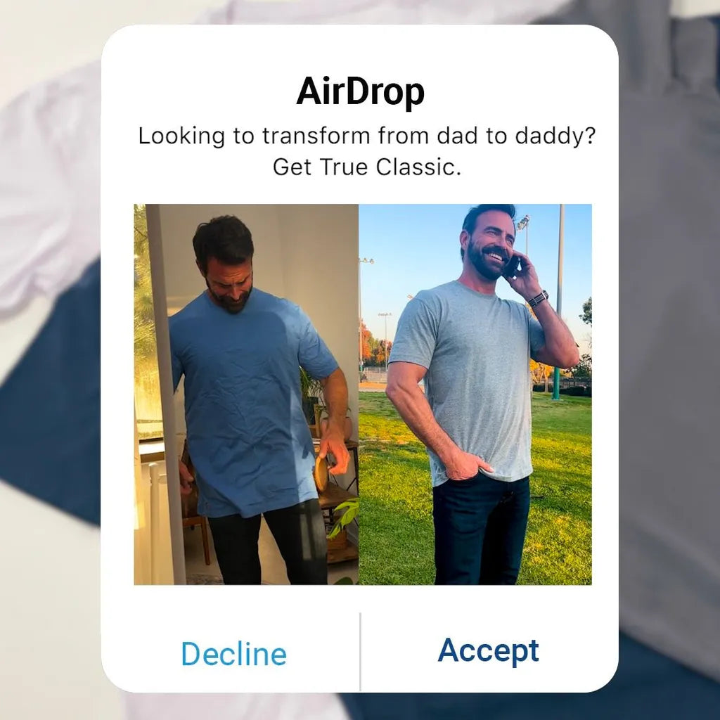 “AirDrop Style Before & After Transformation Ad”